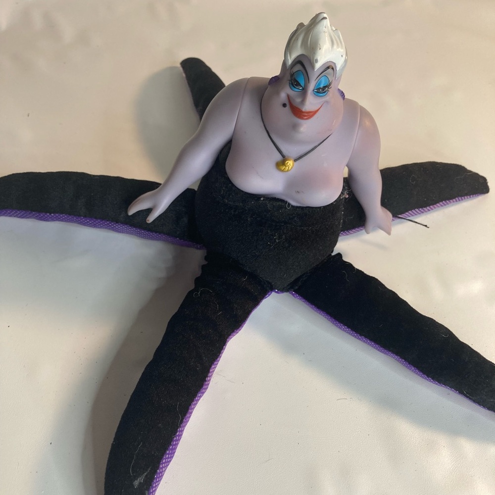 Disney Store Little Mermaid Ursula Plush Doll 11" Sea Witch Octopus Vinyl Figure - Picture 1 of 3